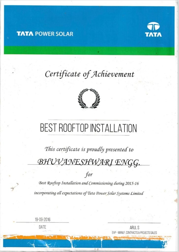BGEPL - Trusted Home Solar Panel Installation in Chennai 40 Bhuvaneswari Engineering Best Rooftop Installation
